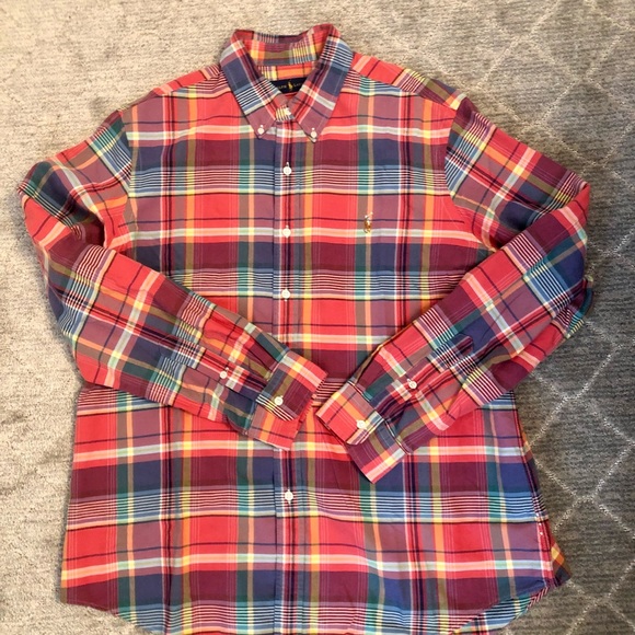 Ralph Lauren Plaid Button Front Shirt - Picture 3 of 8